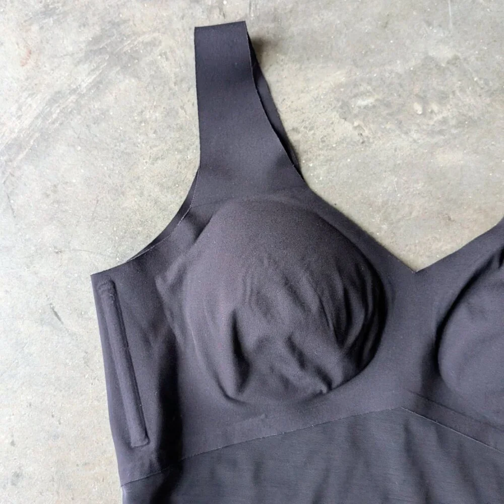 Honeylove LiftWear Tank in Vamp Black Shapewear Bra Top size XL